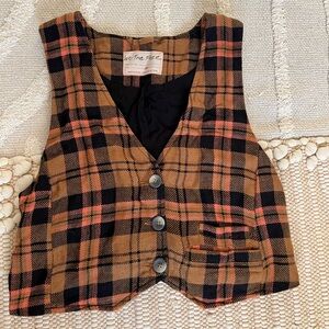 Brand New Free People Heritage Micro Vest Waistcoat | Size XS